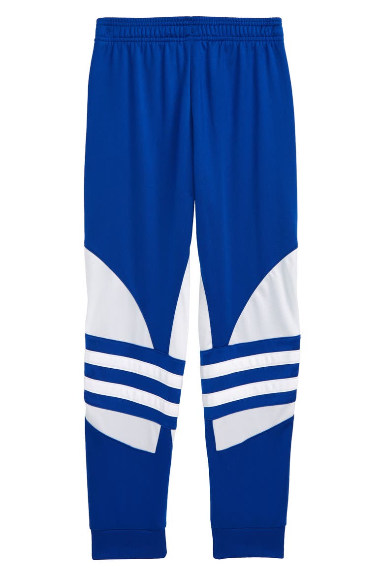 Big Trefoil Track Pants, Alternate, color, TEAM ROYAL BLUE/ WHITE
