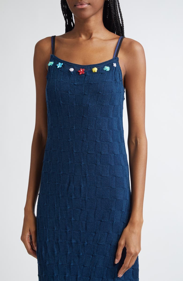 YanYan Borlor Floral Ribbon Wool Slipdress, Alternate, color, 