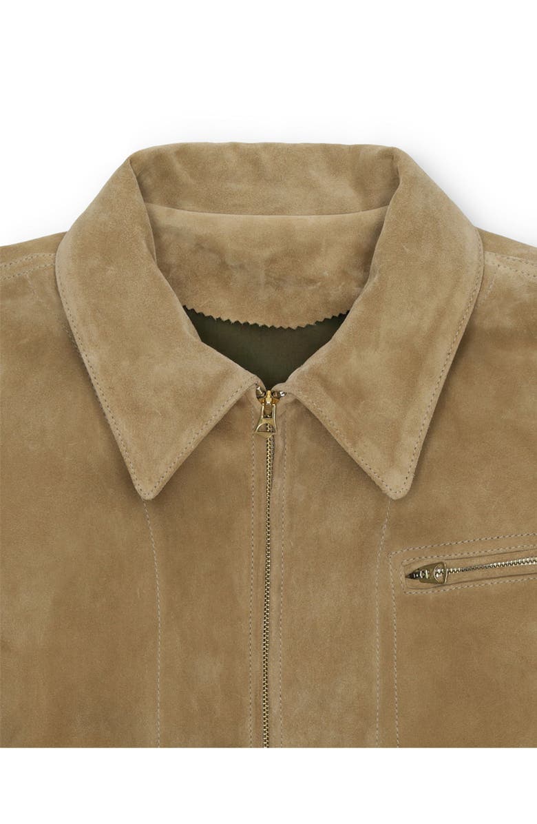 Fortela Rhode Suede Leather Jacket, Alternate, color, Beige