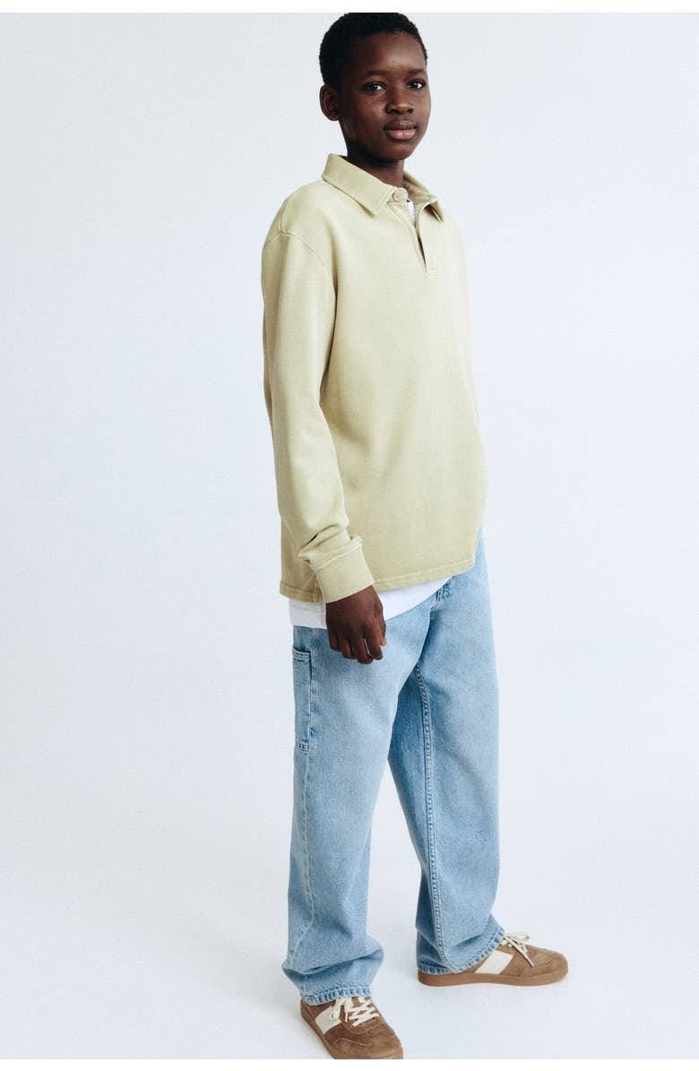 H&M Loose Fit Carpenter Jeans, Alternate, color, Light Denim Blue