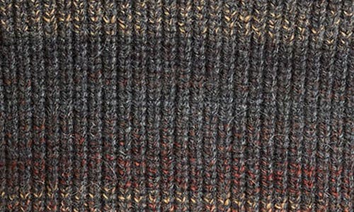 Vince Stripe Space Dye Wool Blend Crewneck Sweater In Gray