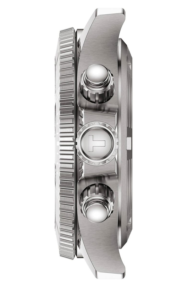 Tissot Seastar 1000 Chronograph Grayscale Silicone Strap Watch, 38mm, Alternate, color, Grey Gradient