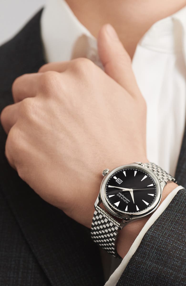 Movado Heritage Calendoplan Bracelet Watch, 40mm, Alternate, color,