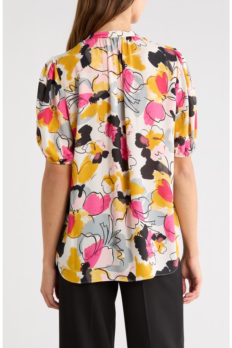 Puff Sleeve Popover Top, Alternate, color, FLORAL BALLET