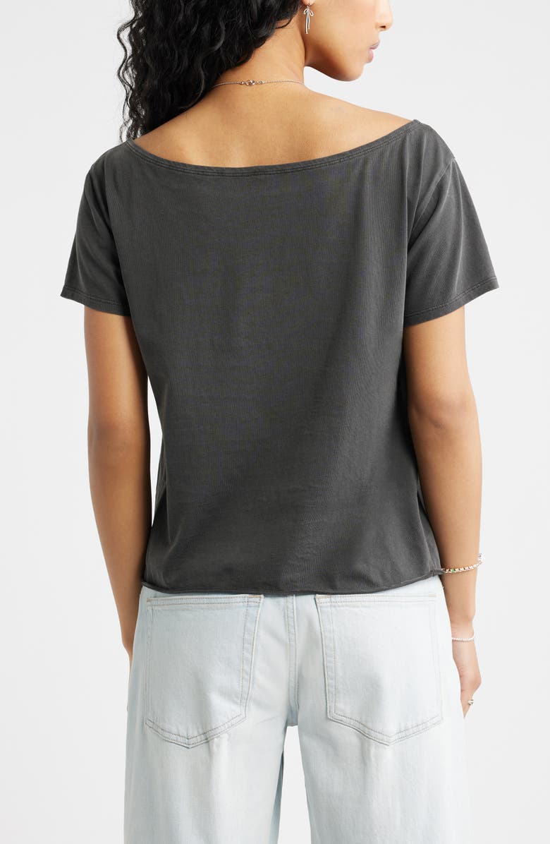 BP. Relaxed Fit Boat Neck Cotton T-Shirt, Alternate, color, Black