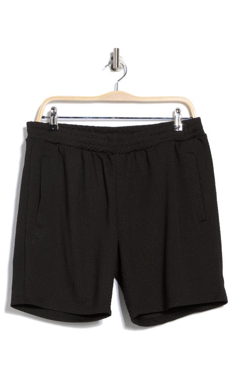 Check Drawstring Shorts