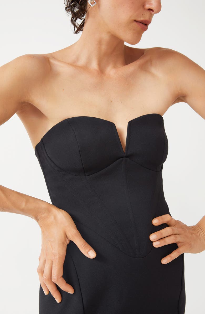 & Other Stories Strapless Corset Sheath Dress, Alternate, color,