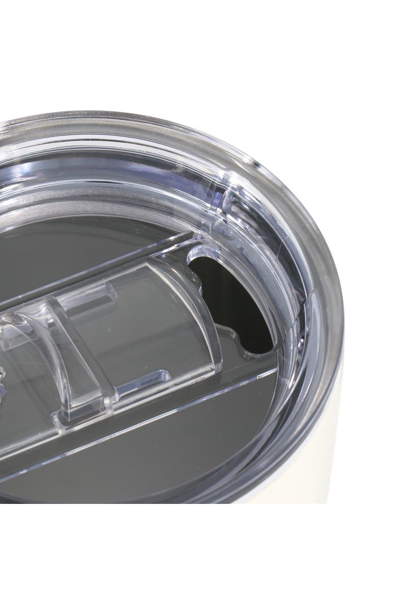 Gibson Home Marina 18oz Stainless Steel Thermal Tumbler with Acrylic Lid, Alternate, color, White