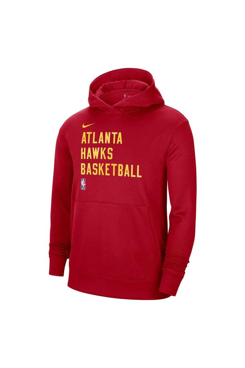 Unisex Nike Red Atlanta Hawks 2023/24 Performance Spotlight On-Court Practice Pullover Hoodie, Alternate, color, Red