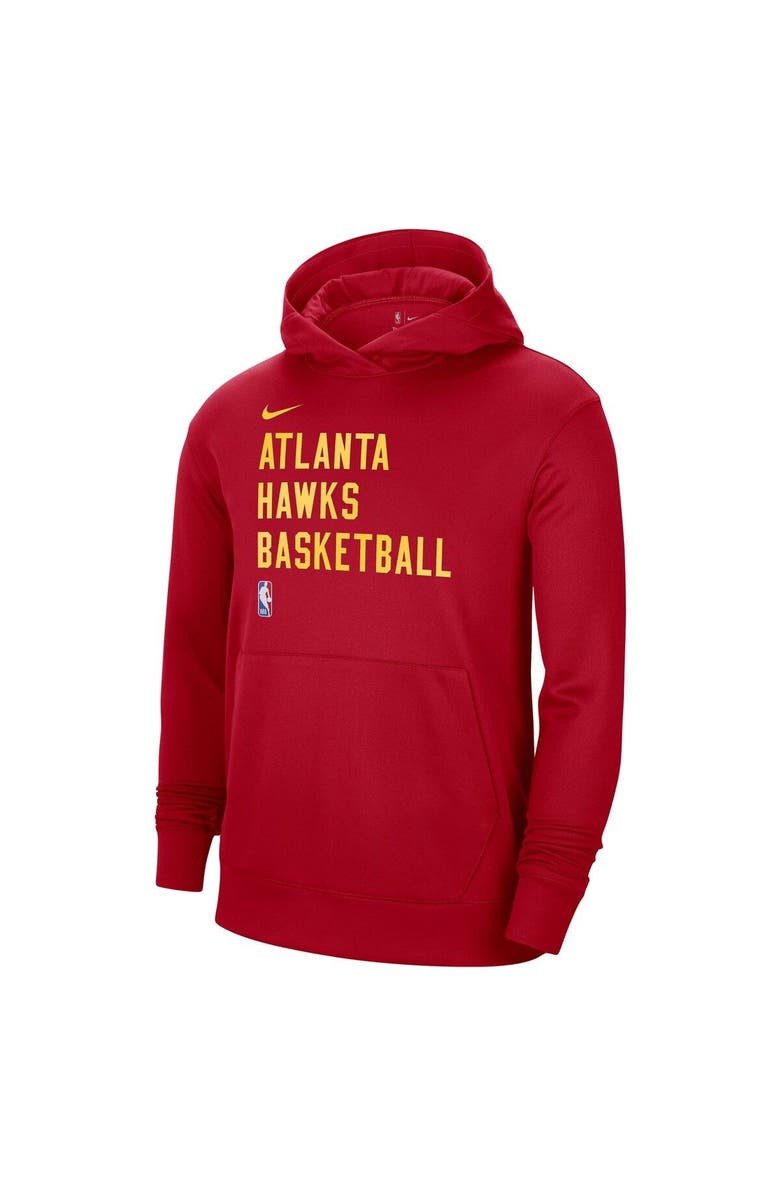 Nike Unisex Nike Red Atlanta Hawks 2023/24 Performance Spotlight On-Court Practice Pullover Hoodie, Alternate, color, Red