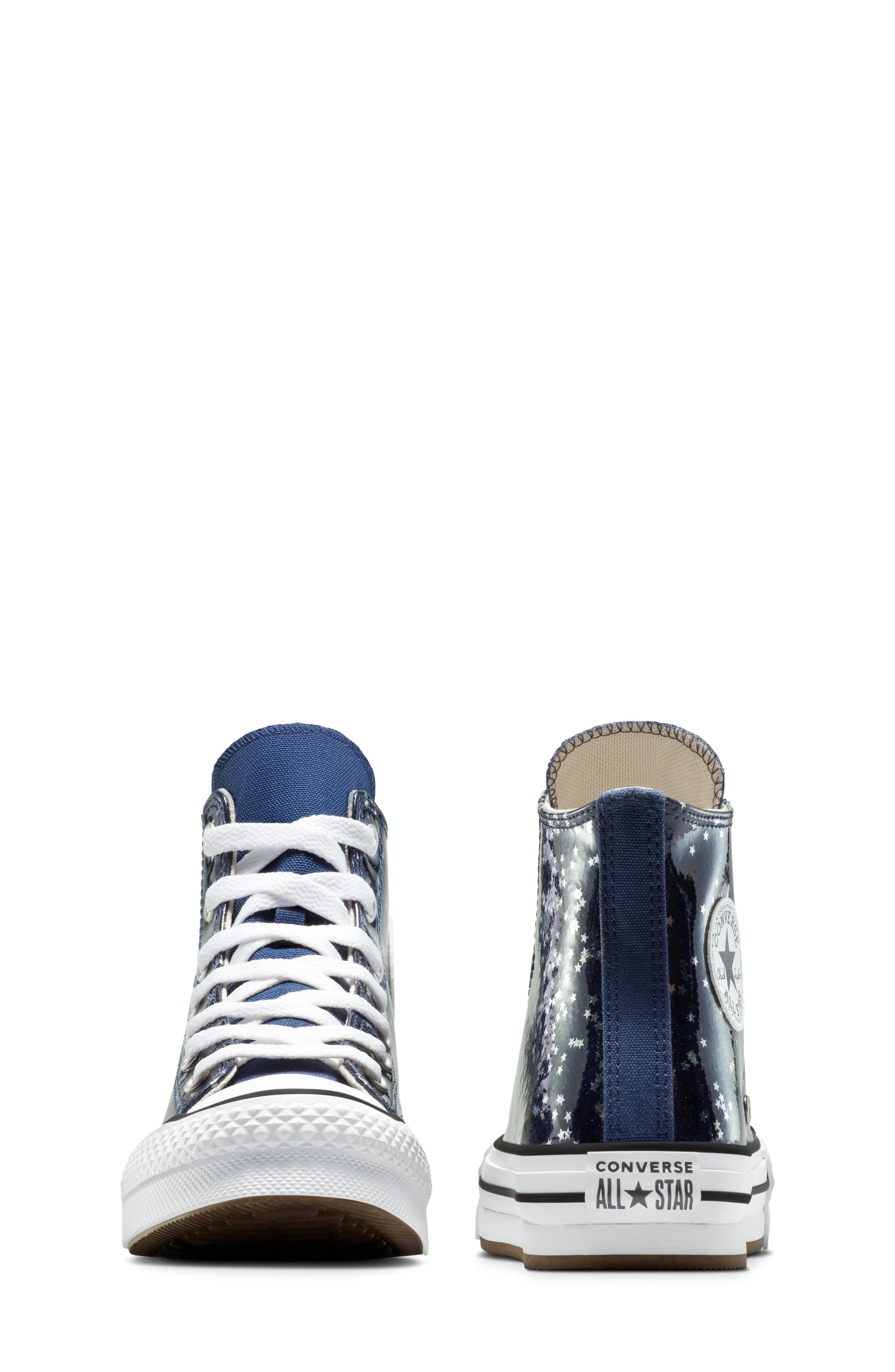 Kids' Chuck Taylor® All Star® EVA Lift High Top Sneaker, Alternate, color, NAVY/ WHITE/ EGRET