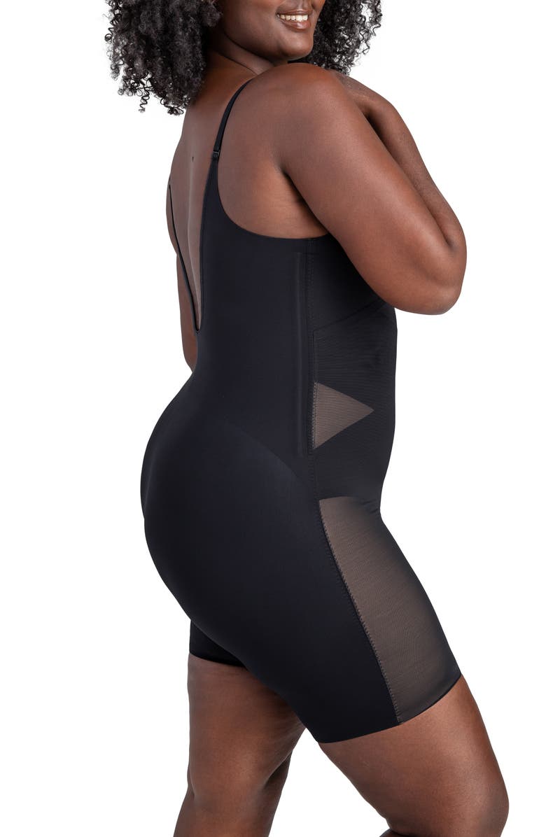 Honeylove Low Back Mid Thigh Bodysuit, Alternate, color, Runway