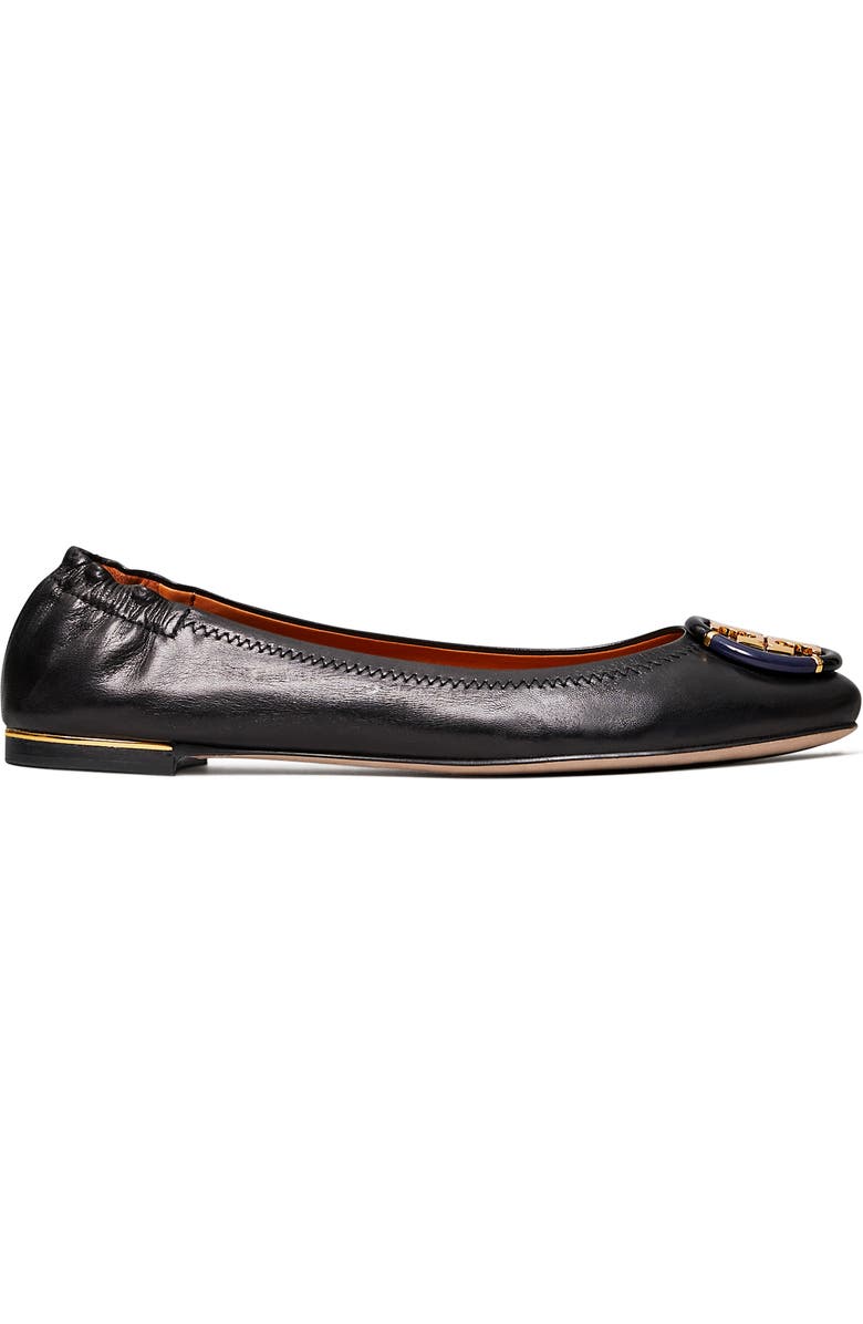 Tory Burch Multi Logo Ballet Flat, Alternate, color,