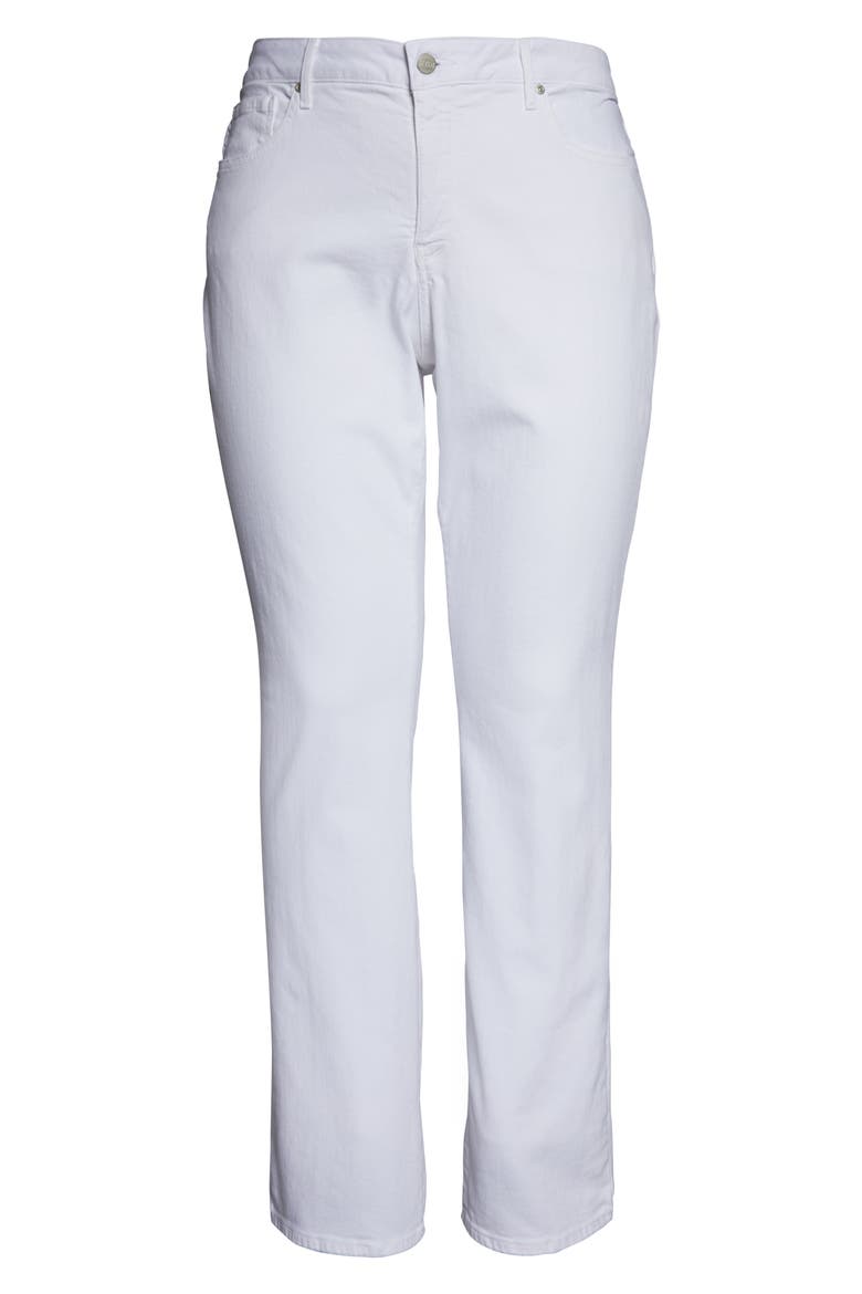 Marilyn High Rise Stretch Straight Leg Jeans, Alternate, color, OPTIC WHITE