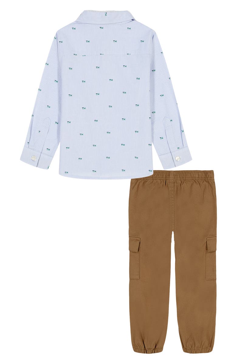 Tommy Hilfiger Woven Button-Up & Pants Set, Alternate, color, Navy