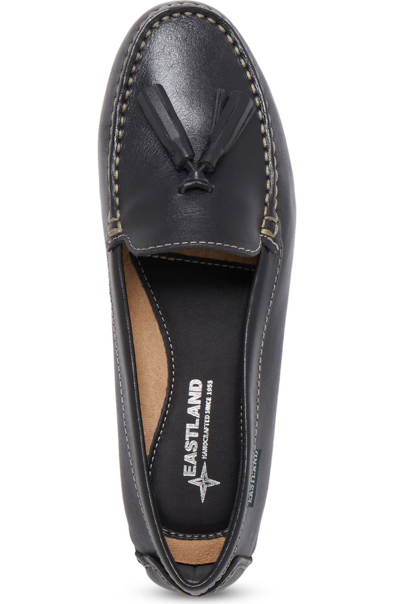 Eastland Tabitha Tassel Driving Loafer, Alternate, color, Black