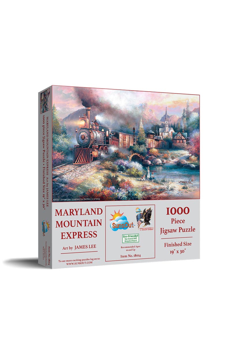 Sunsout Maryland Mountain Express 1000 piece Jigsaw Puzzle for Adults, Main, color, Multicolor