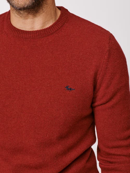 Aubin Westbourne Crew Neck Sweater In Brown