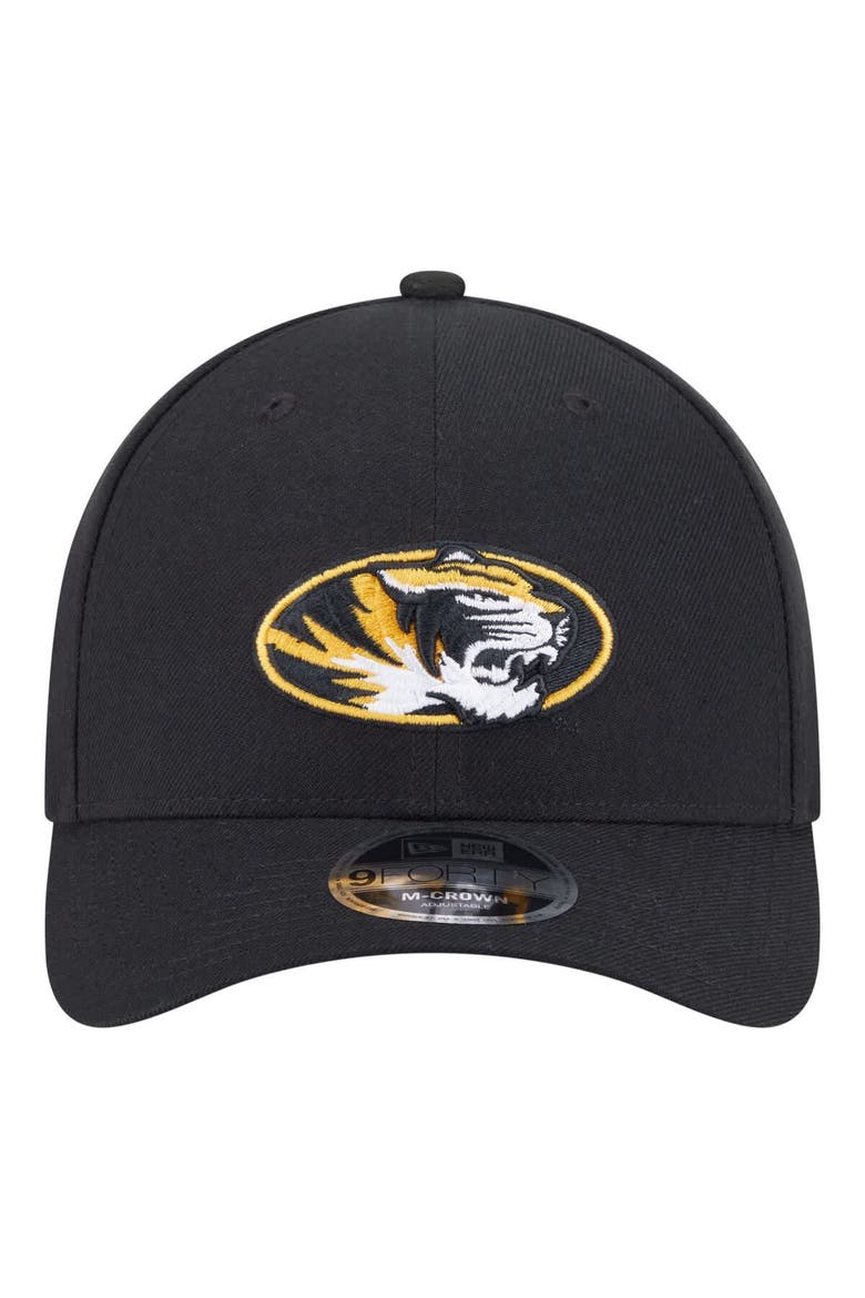 Men's New Era Black Missouri Tigers Team Collective 9FORTY M-Crown Adjustable Hat, Alternate, color, Black