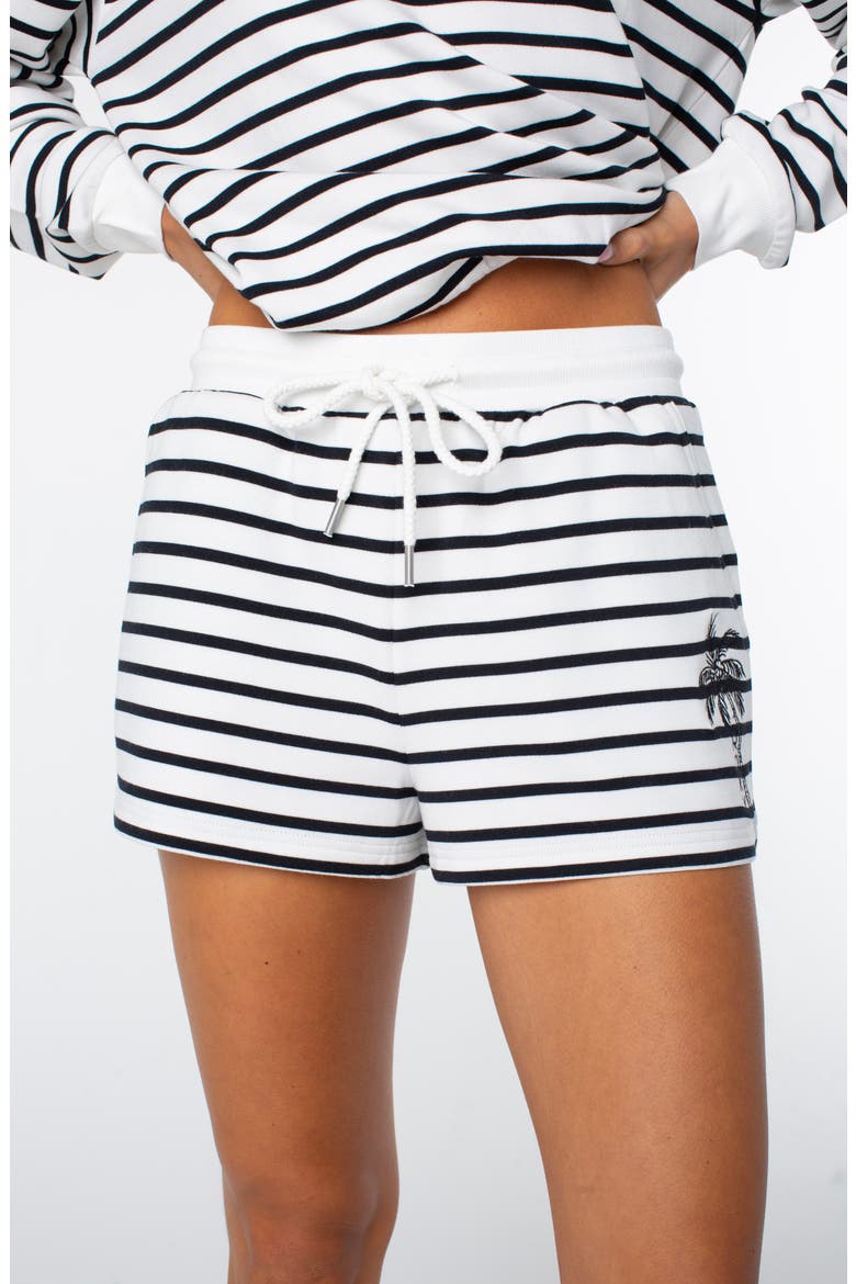 Surfing by Moonlight Striped Shorts, Alternate, color, ANTHRACITE