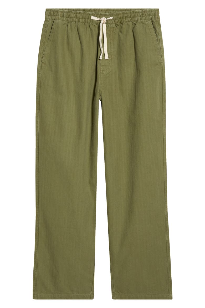Essential Herringbone Jam Pants, Main, color, OLIVE