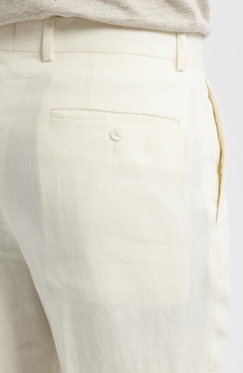 Nordstrom Henrik Trim Fit Italian Linen Suit Separate Pants, Alternate, color, Ivory Vanilla
