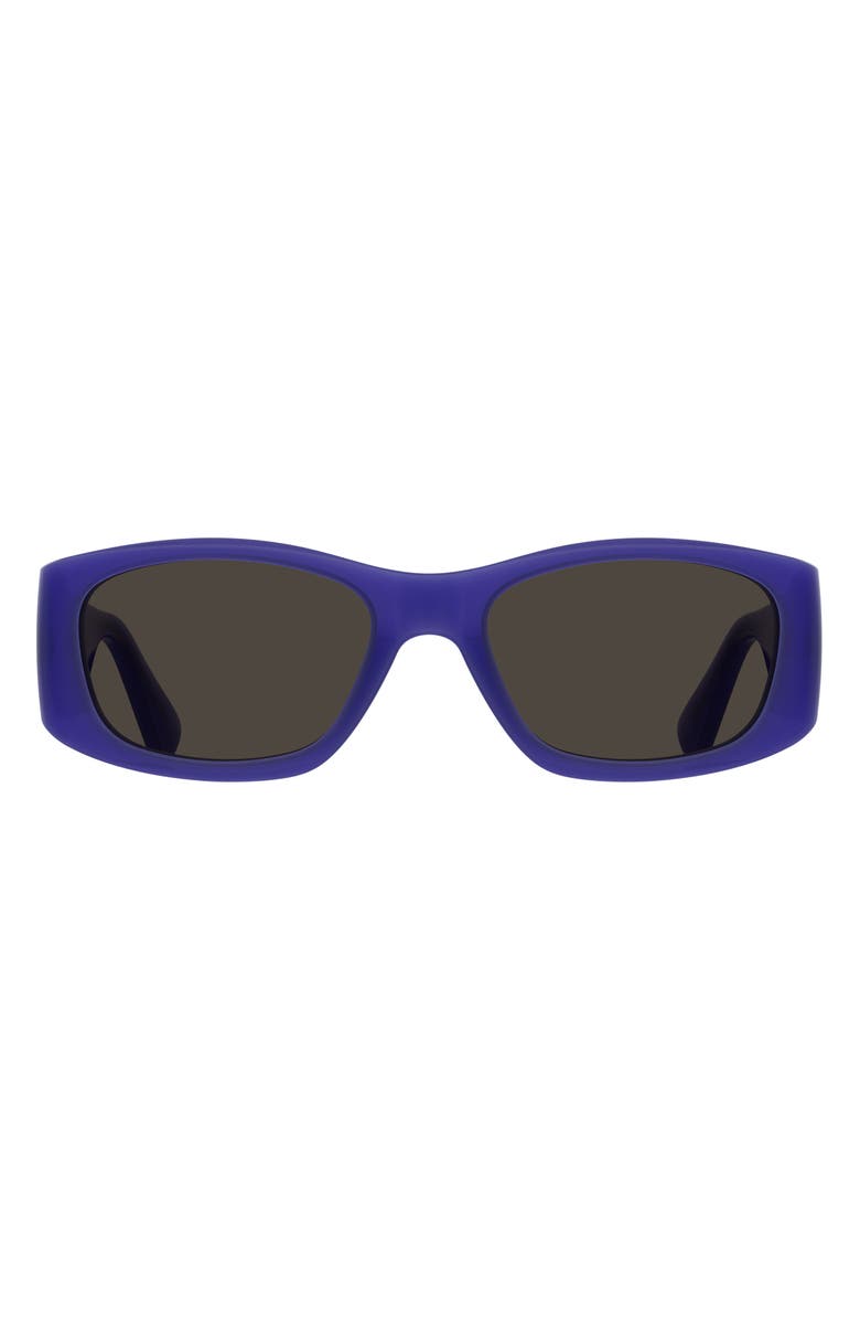 Moschino 55mm Square Sunglasses, Main, color, Violet