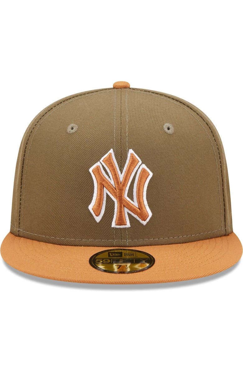 New Era Men's New Era Olive/Brown New York Yankees Two-Tone Color Pack 59FIFTY Fitted Hat, Alternate, color, 