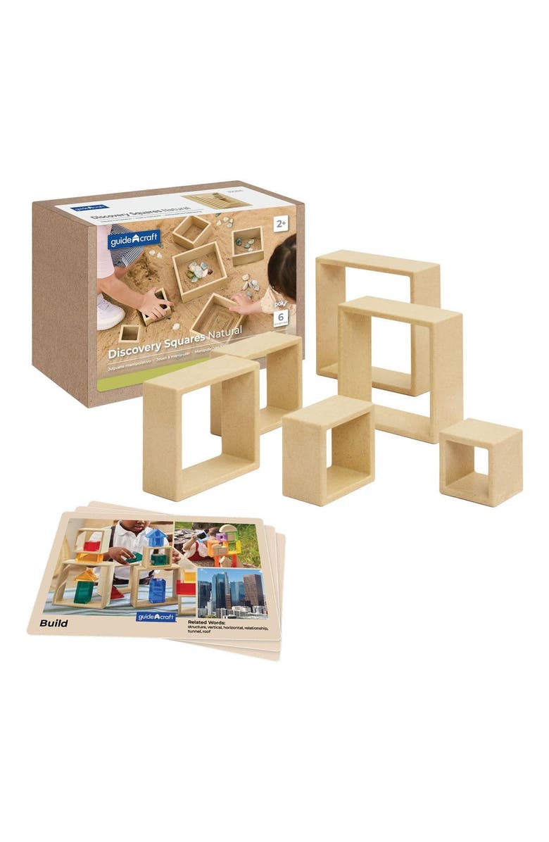 Kaplan Early Learning Company Discovery Squares - Natural - 6 Pieces, Main, color, Beige