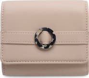 Campo Marzio Roma 1933 Arc Wallet Compact Trifold Wallet With Flap Closure & Decorative Buckle