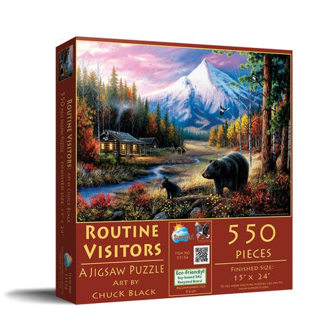 Routine Visitors 550 piece Jigsaw Puzzle for Adults