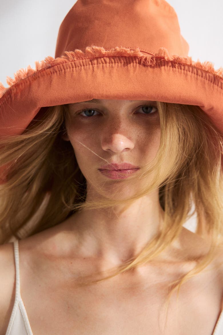 Cotton Bucket Hat, Alternate, color, Orange