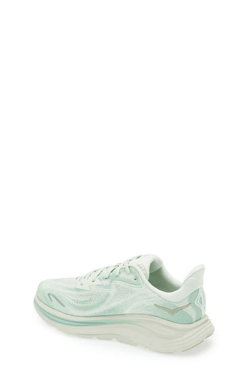 Hoka Kids' Clifton 10 Running Sneaker In Green
