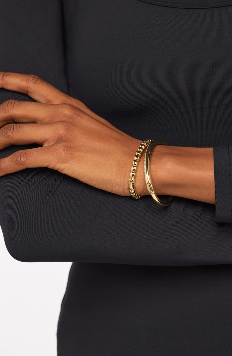 Ana Luisa Gold Bangle Bracelet - Clarissa, Alternate, color, Gold