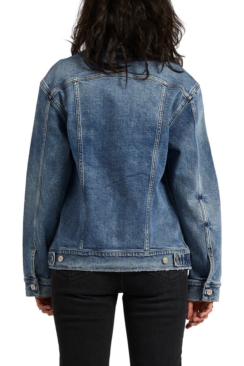 Denim Trucker Jacket, Alternate, color, INDIGO