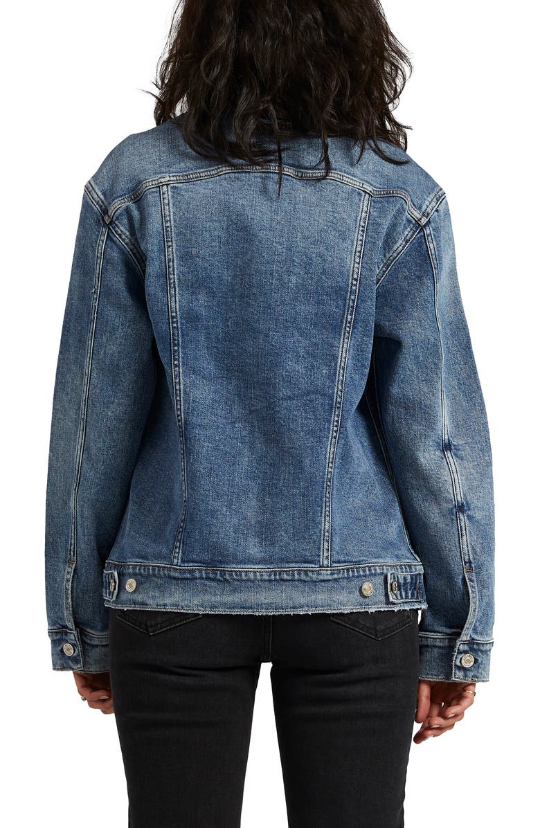 Silver Jeans Co. Denim Trucker Jacket, Alternate, color, 