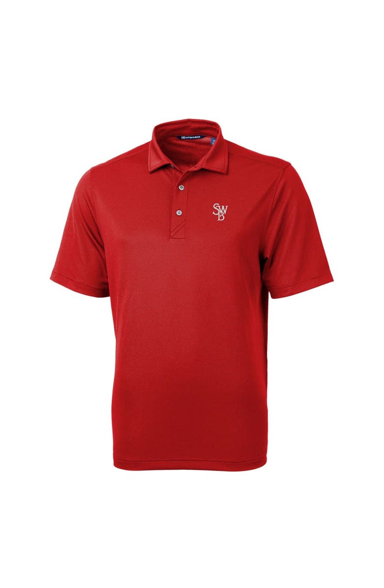 Cutter & Buck Men's Cutter & Buck Red Scranton Wilkes-Barre RailRiders Virtue Eco Pique Recycled Polo, Alternate, color, 