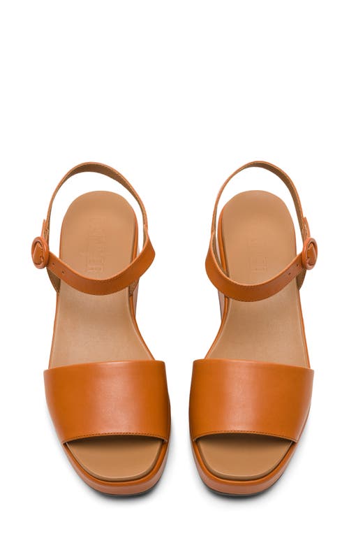 Camper Misia Platform Wedge Sandal In Brown