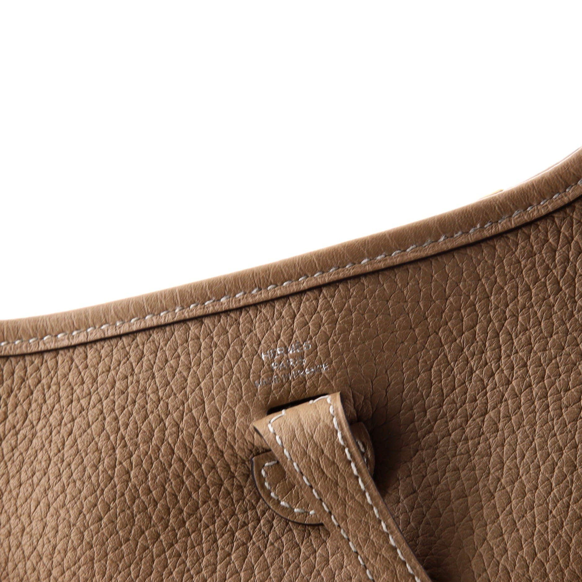 Pre-Owned Hermes Evelyne Bag Gen III Clemence TPM, Alternate, color, Trench