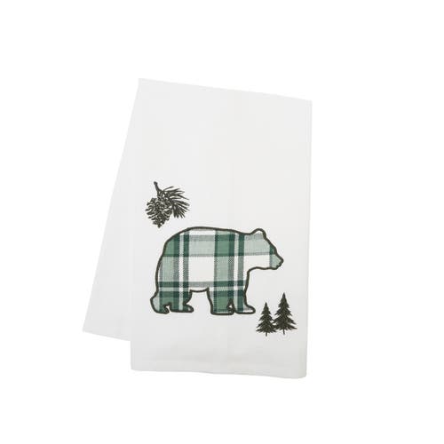 C & F Home C&f Home Evergreen Bear Towel In Green