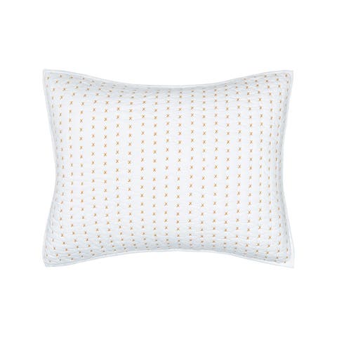 Hilton Ochre Cotton Standard Pillow Sham