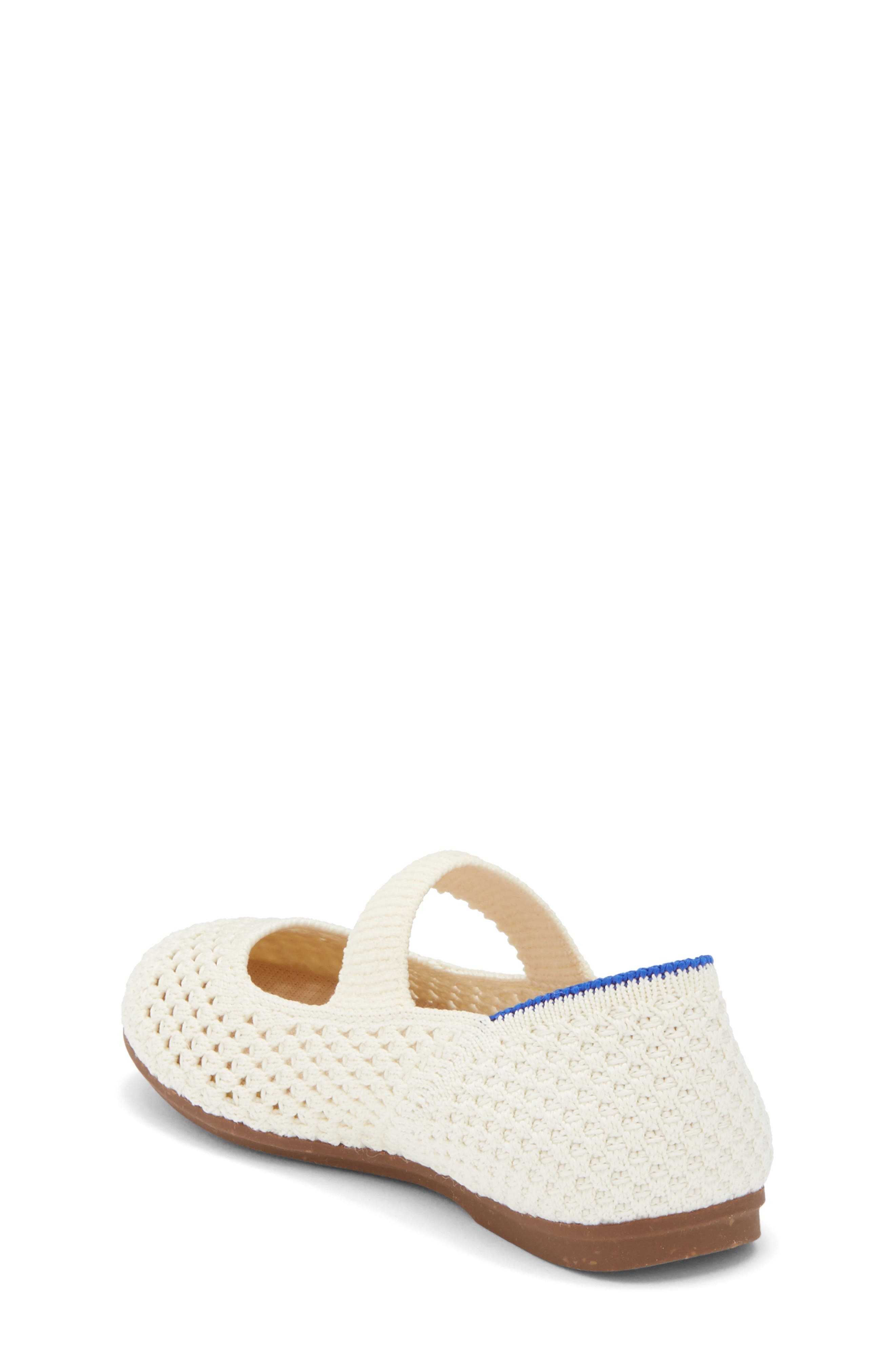 Rothy's Kids' Mary Jane Flat, Alternate, color, White Open-Knit