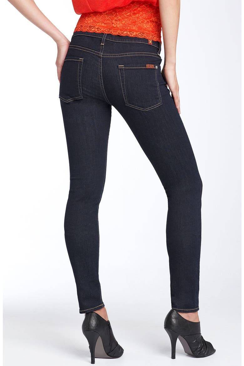 7 For All Mankind® 'The Skinny' Stretch Jeans, Alternate, color, RINSED INDIGO