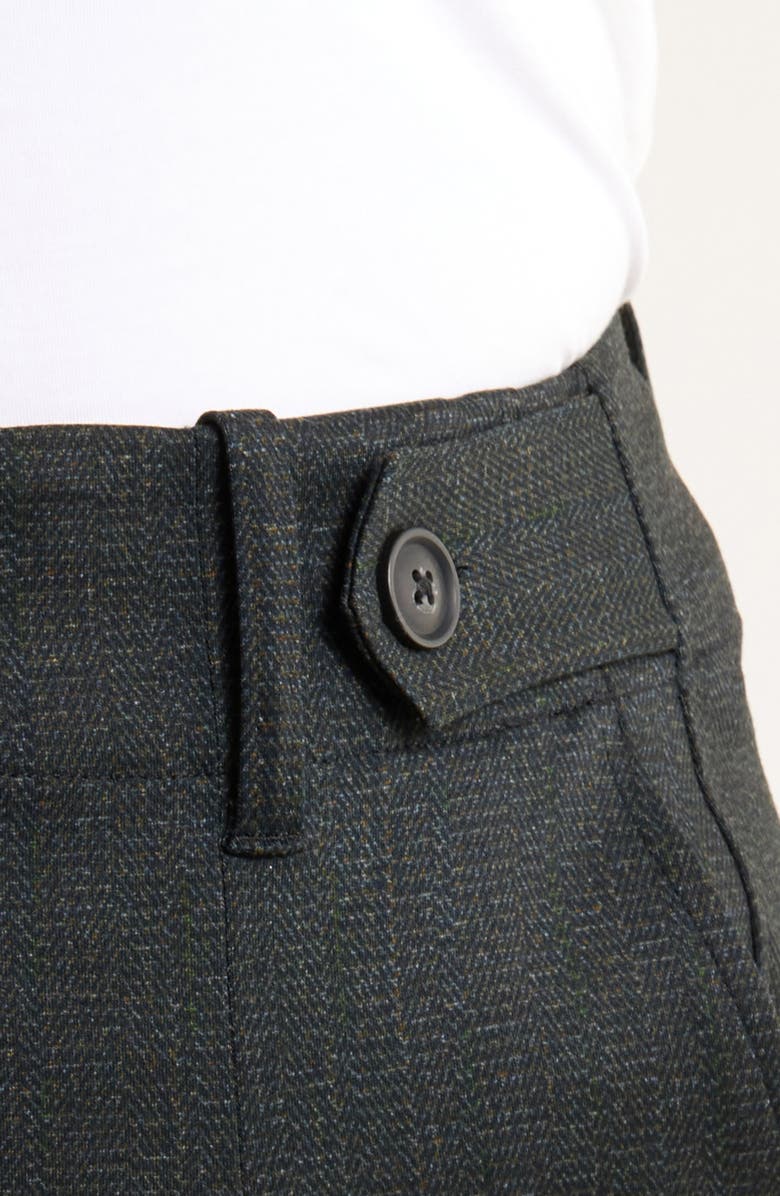 Liverpool Tailored Tab Waist Pants, Alternate, color, Smoky Charcoal Herringbone