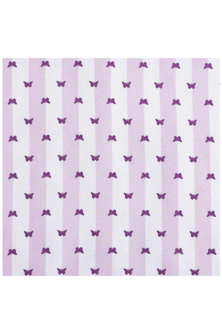 Butterfly Stripe Sheet Set, Alternate, color, PURPLE