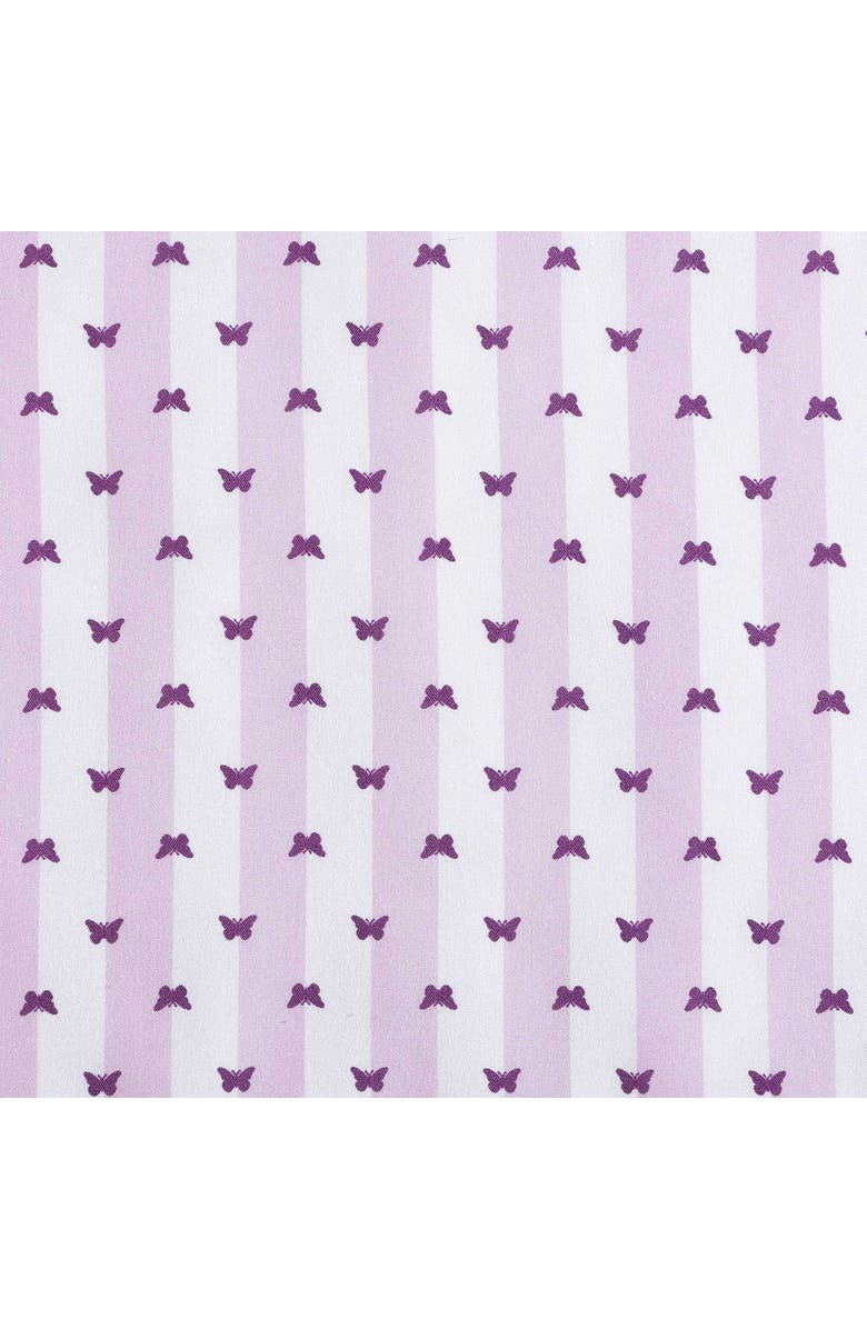 Betsey Johnson Butterfly Stripe Sheet Set, Alternate, color, Purple