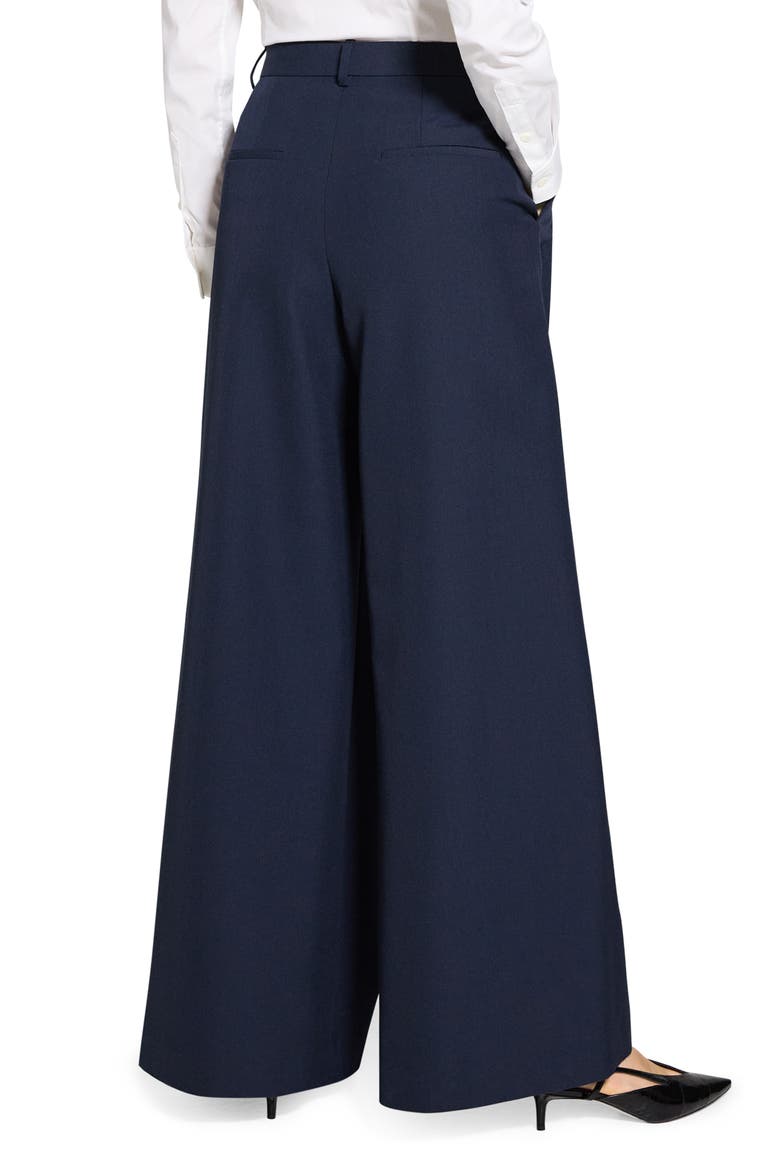 Wool Blend Wide Leg Pants, Alternate, color, NOCTURNE NAVY