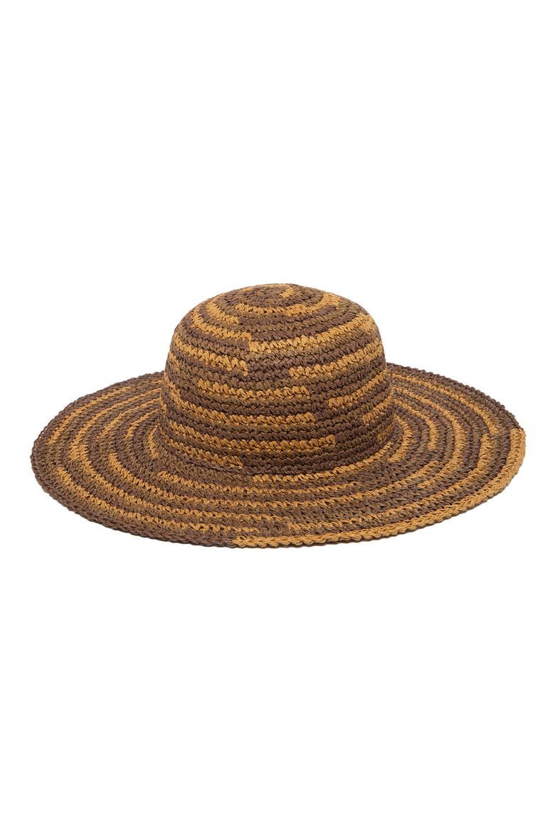 Crochet Sun Hat, Main, color, MIX BROWN