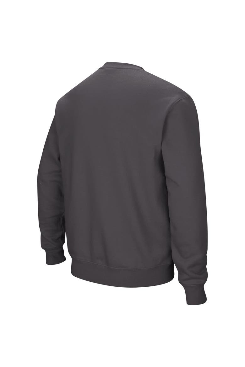 Men's Colosseum Charcoal Duke Blue Devils Arch & Logo Pullover Sweatshirt, Alternate, color, Charcoal