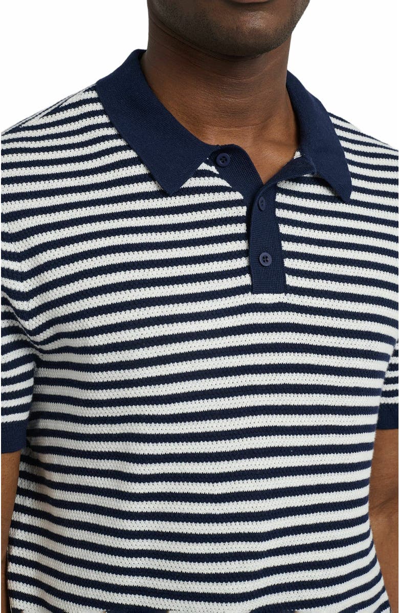 Onia Cotton Textured Knit Polo, Alternate, color, 